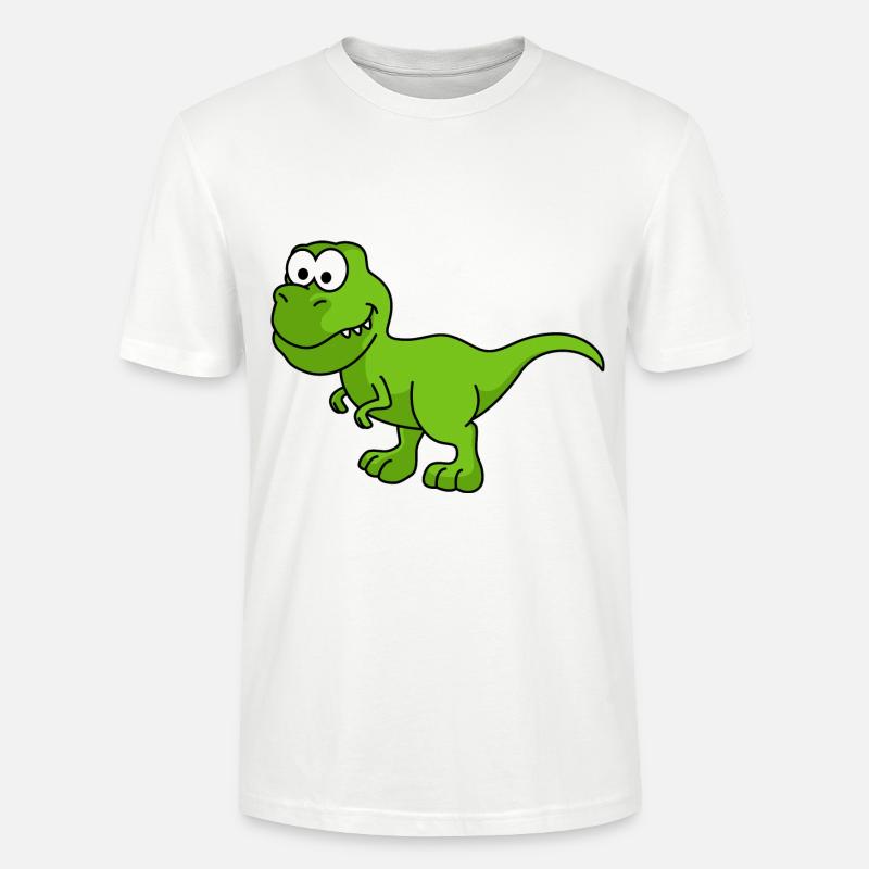 Dinosaur T-Rex Comic - Stanley/Stella CRAFTER Unisex Organic T-Shirt - white