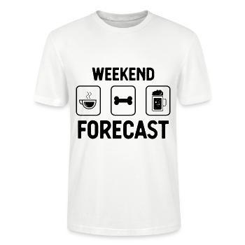 Prévisions du week-end 4 - (2) - T-shirt bio CRAFTER Stanley Stella Unisexe - blanc - Devant - Alina (178cm) & Michal (187cm)