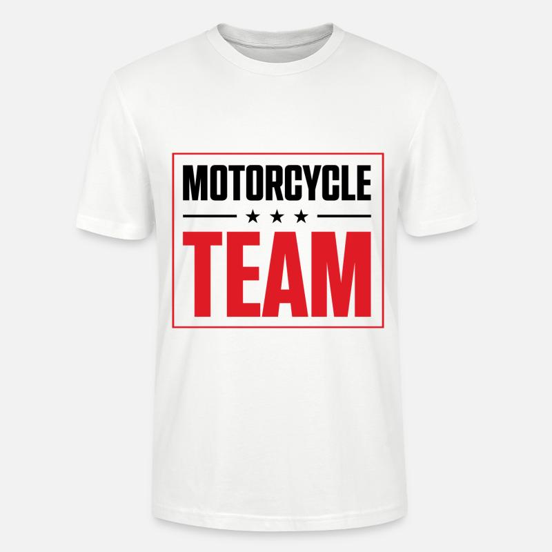 Motorcycle Team - Stanley/Stella Unisex Bio-T-Shirt CRAFTER - Weiß