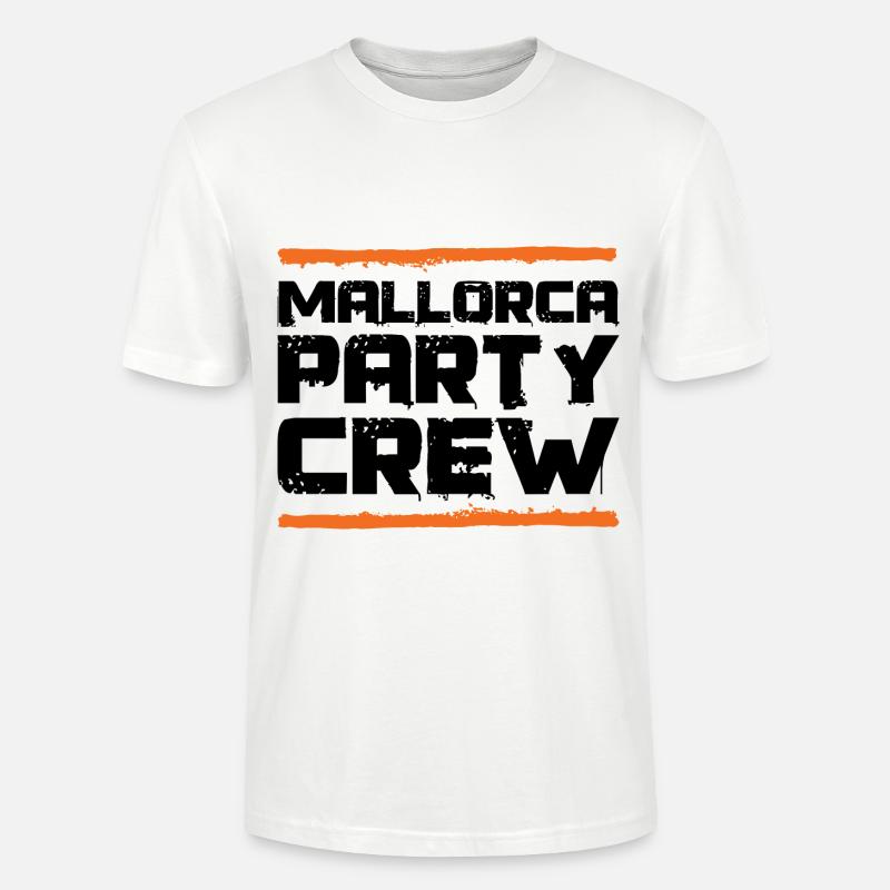Mallorca Party Crew - T-shirt bio CRAFTER Stanley Stella Unisexe - blanc