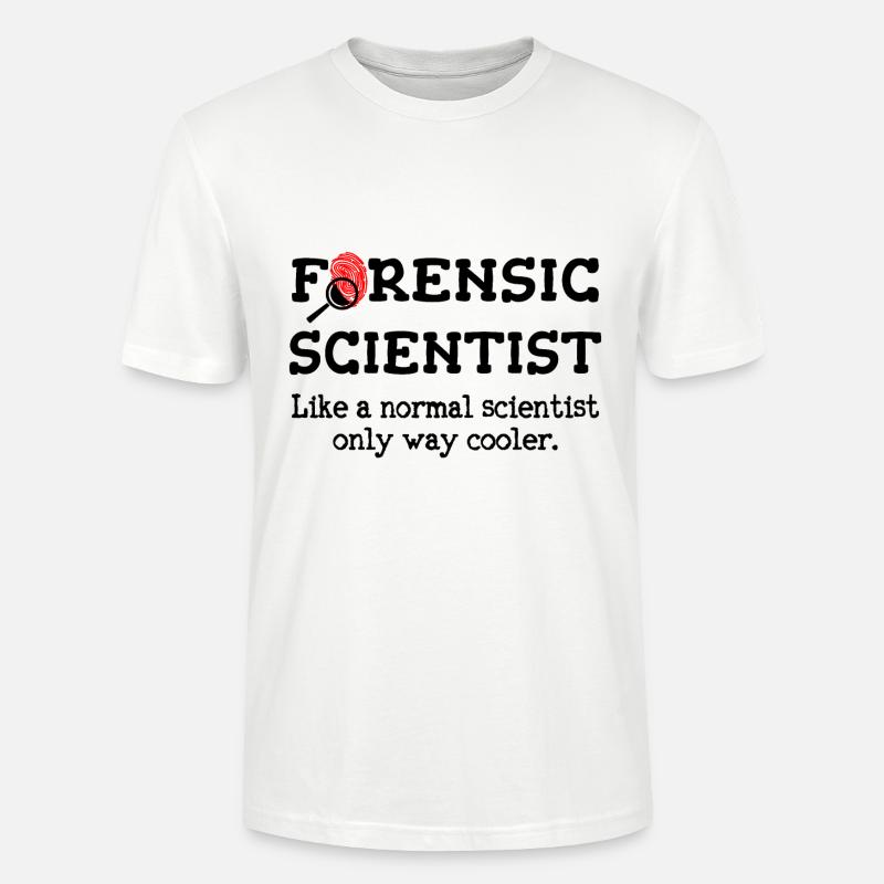 Kriminaltechniker, Forensischer Ermittler - Stanley/Stella Unisex Bio-T-Shirt CRAFTER - Weiß