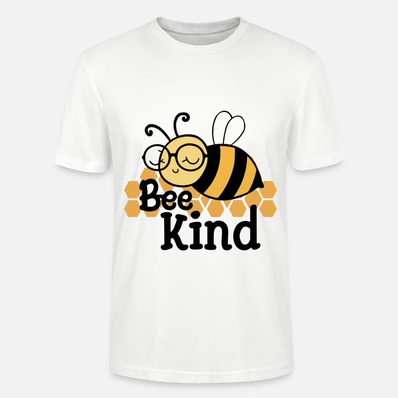 Bee Kind Biene Bienchen - Stanley/Stella Unisex Bio-T-Shirt CRAFTER - Weiß