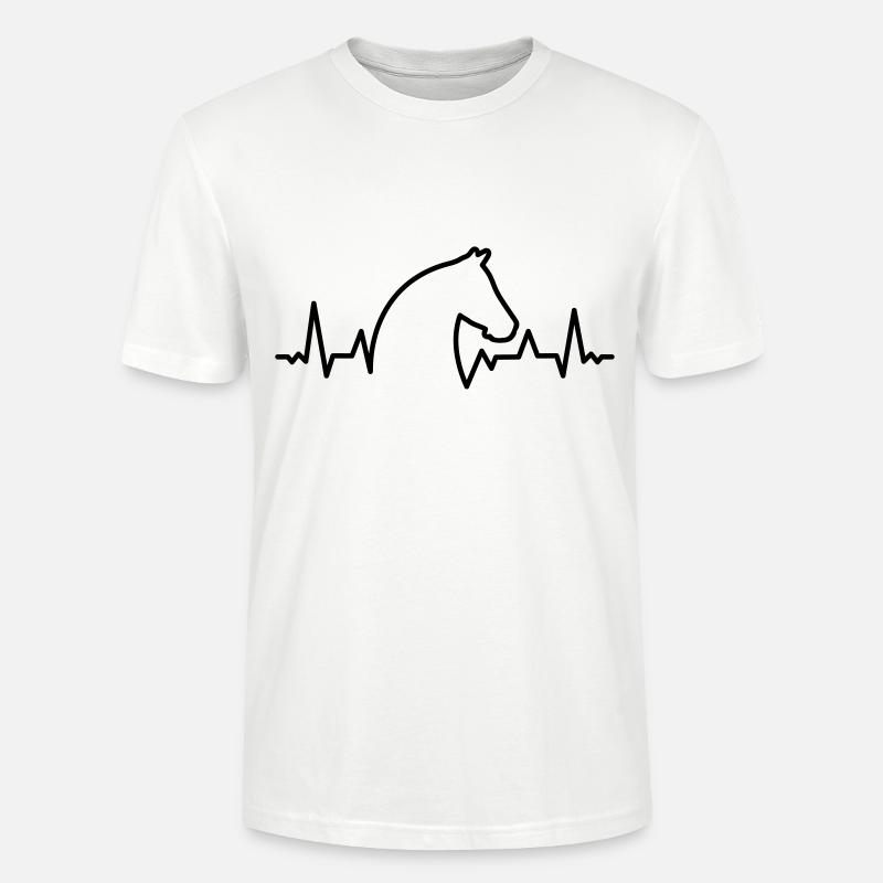 belle conception de chevaux - T-shirt bio CRAFTER Stanley Stella Unisexe - blanc