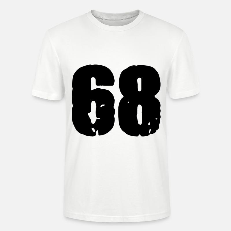 Maillot à 68 numéros - T-shirt bio CRAFTER Stanley Stella Unisexe - blanc