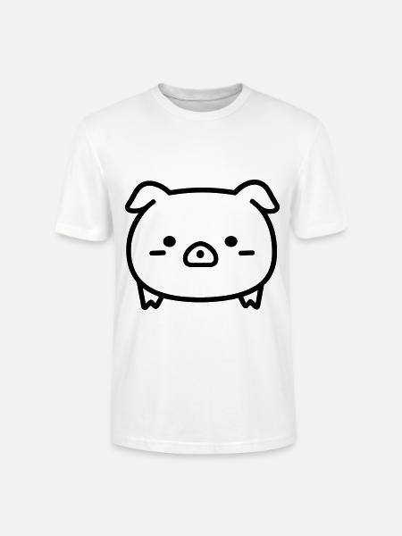 cochon - T-shirt bio CRAFTER Stanley Stella Unisexe - blanc
