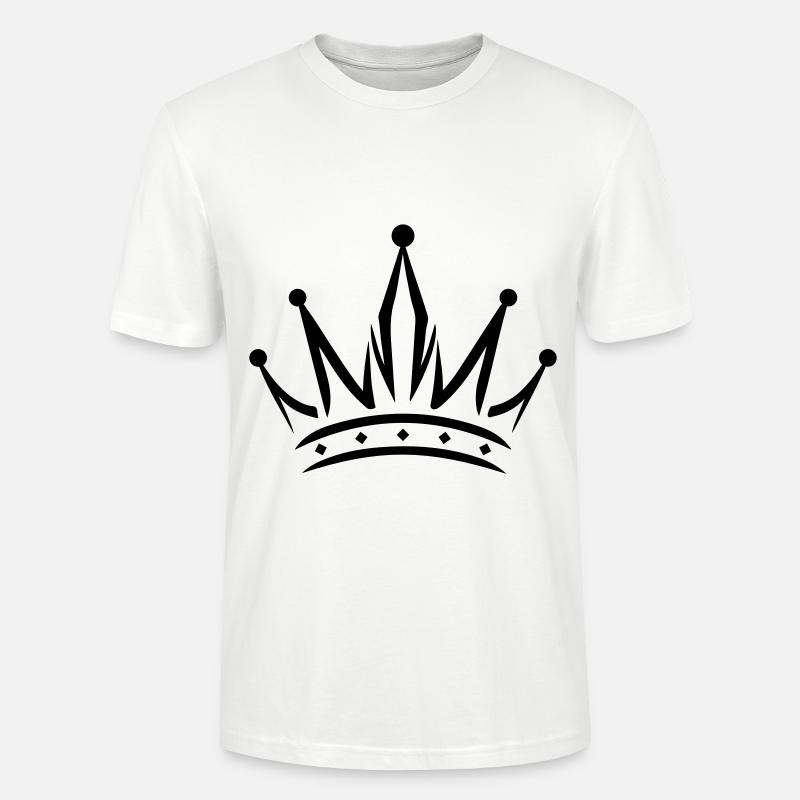 Krone Symbol - Stanley/Stella Unisex Bio-T-Shirt CRAFTER - Weiß