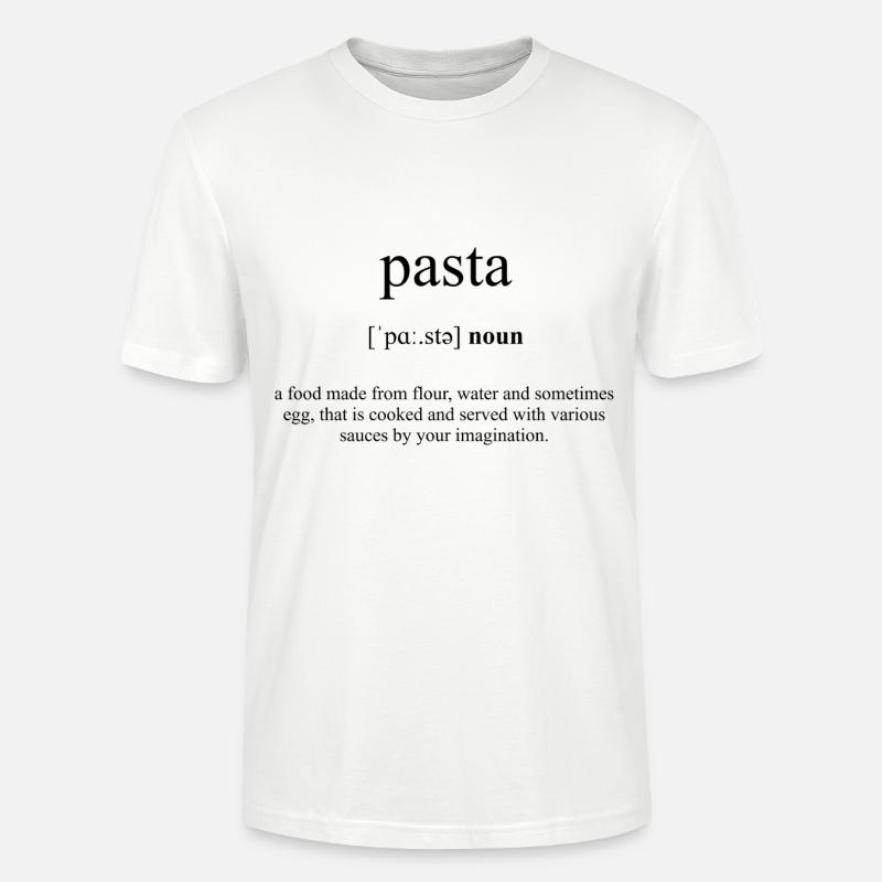 Pasta (Nudeln) Definition Dictionary - Stanley/Stella Unisex Bio-T-Shirt CRAFTER - Weiß