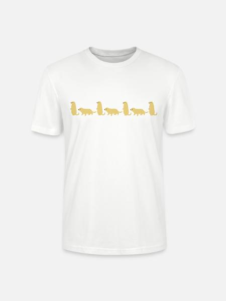 Marmot vector - Stanley/Stella CRAFTER Unisex Organic T-Shirt - white