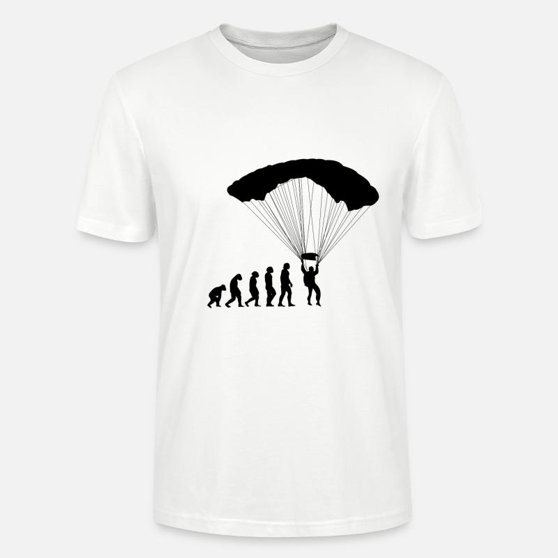Développement du parachutisme parachutisme - T-shirt bio CRAFTER Stanley Stella Unisexe - blanc