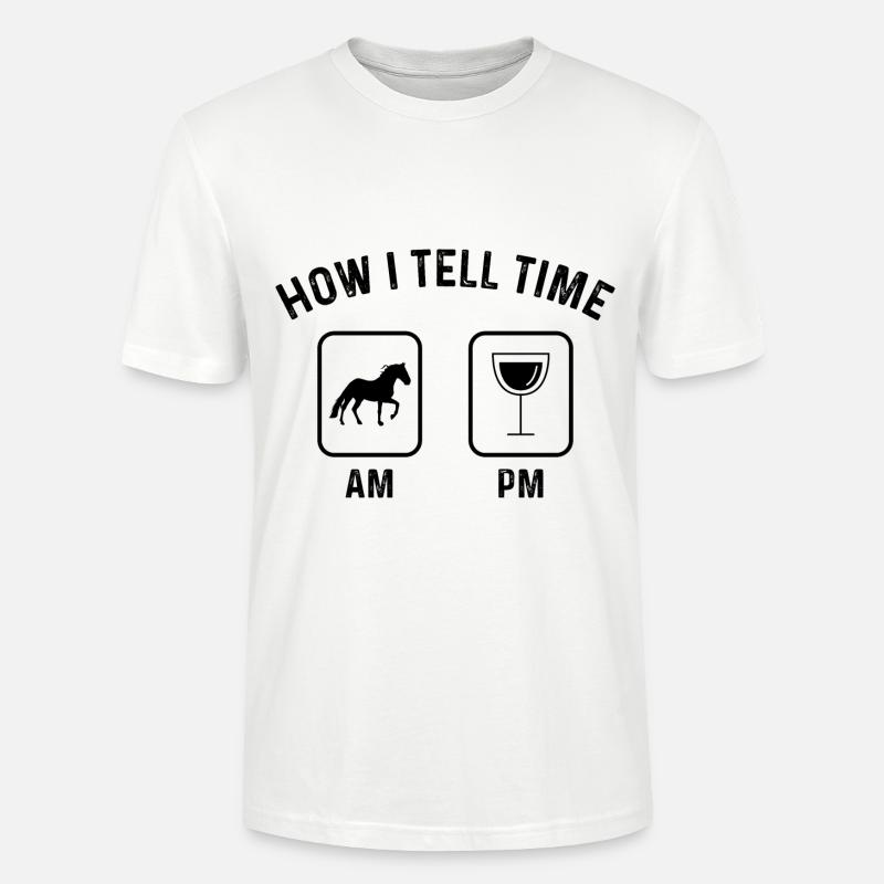 Comment dire l’heure au PM - - T-shirt bio CRAFTER Stanley Stella Unisexe - blanc