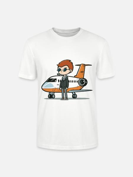 The Jet Setter - Stanley/Stella CRAFTER Unisex Organic T-Shirt - white