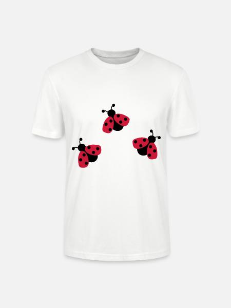 Marienkäfer - Stanley/Stella Unisex Bio-T-Shirt CRAFTER - Weiß