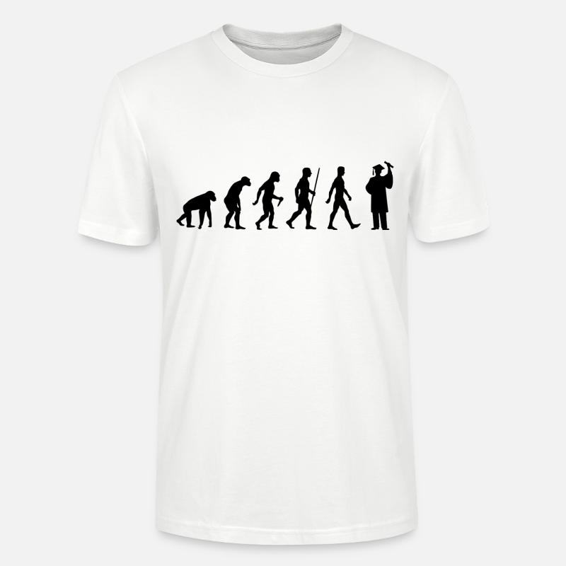 Student Evolution Studenten Abschluss - Stanley/Stella Unisex Bio-T-Shirt CRAFTER - Weiß