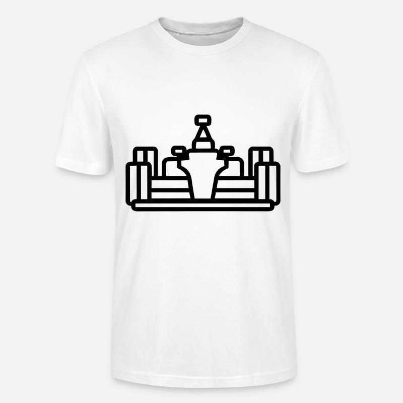F1 Voiture de course - T-shirt bio CRAFTER Stanley Stella Unisexe - blanc