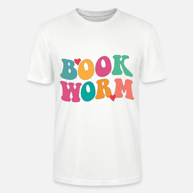 Book worm - Stanley/Stella Unisex Bio-T-Shirt CRAFTER - Weiß