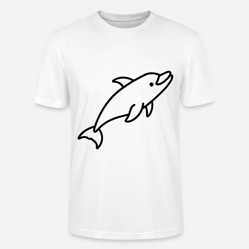 dauphin - T-shirt bio CRAFTER Stanley Stella Unisexe - blanc