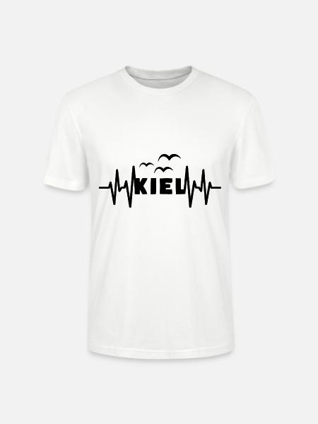 KIEL Herzschlag Hansestadt - Stanley/Stella Unisex Bio-T-Shirt CRAFTER - Weiß