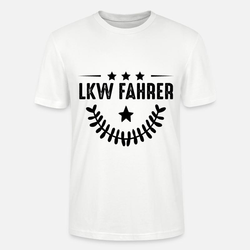 LKW Fahrer Beruf - Stanley/Stella Unisex Bio-T-Shirt CRAFTER - Weiß