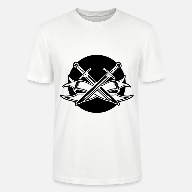 Symbole de l’épée - T-shirt bio CRAFTER Stanley Stella Unisexe - blanc