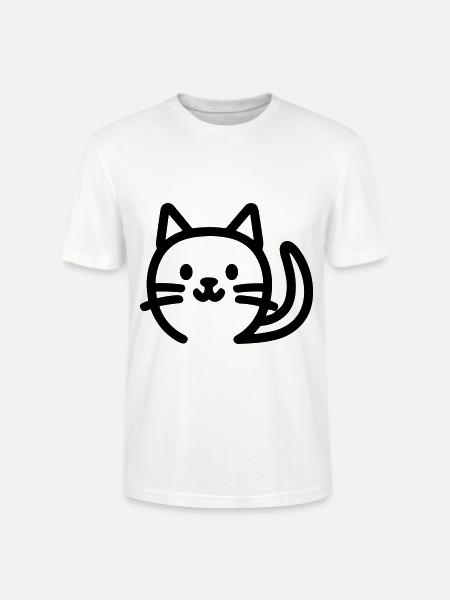 Katze - Stanley/Stella Unisex Bio-T-Shirt CRAFTER - Weiß