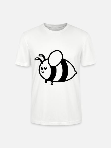 Abeille - T-shirt bio CRAFTER Stanley Stella Unisexe - blanc