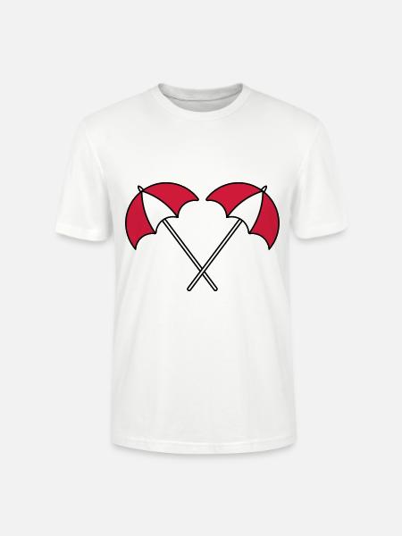 Parasol pattern summer - Stanley/Stella CRAFTER Unisex Organic T-Shirt - white