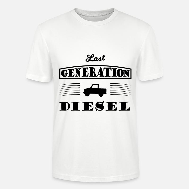 Die letzte Diesel Generation - Stanley/Stella Unisex Bio-T-Shirt CRAFTER - Weiß