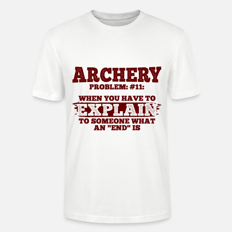 Bogenschießen Archery - Stanley/Stella Unisex Bio-T-Shirt CRAFTER - Weiß