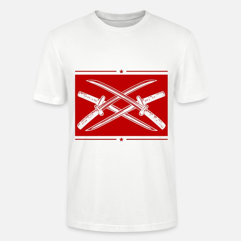 Samurai Schwert Element - Stanley/Stella Unisex Bio-T-Shirt CRAFTER - Weiß