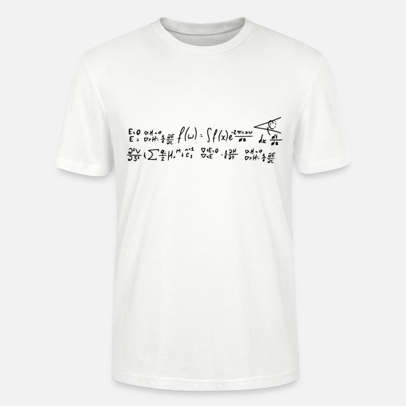 Mathe Formeln - Stanley/Stella Unisex Bio-T-Shirt CRAFTER - Weiß