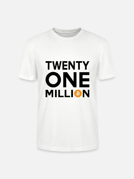 Bitcoin Twenty One Million - Stanley/Stella CRAFTER Unisex Organic T-Shirt - white