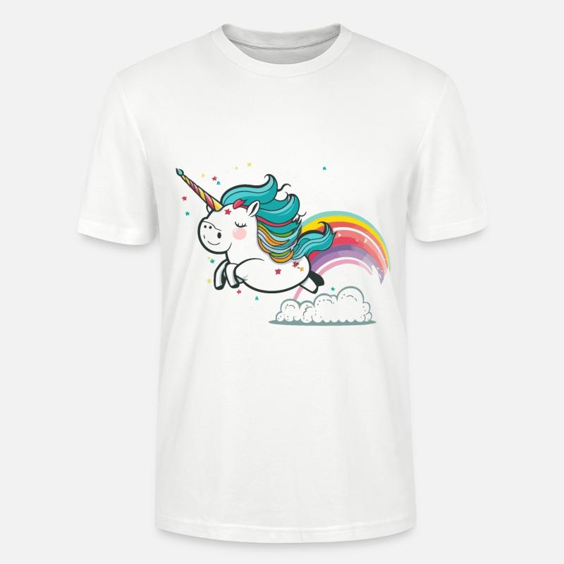 Regenbogenflug - Stanley/Stella Unisex Bio-T-Shirt CRAFTER - Weiß