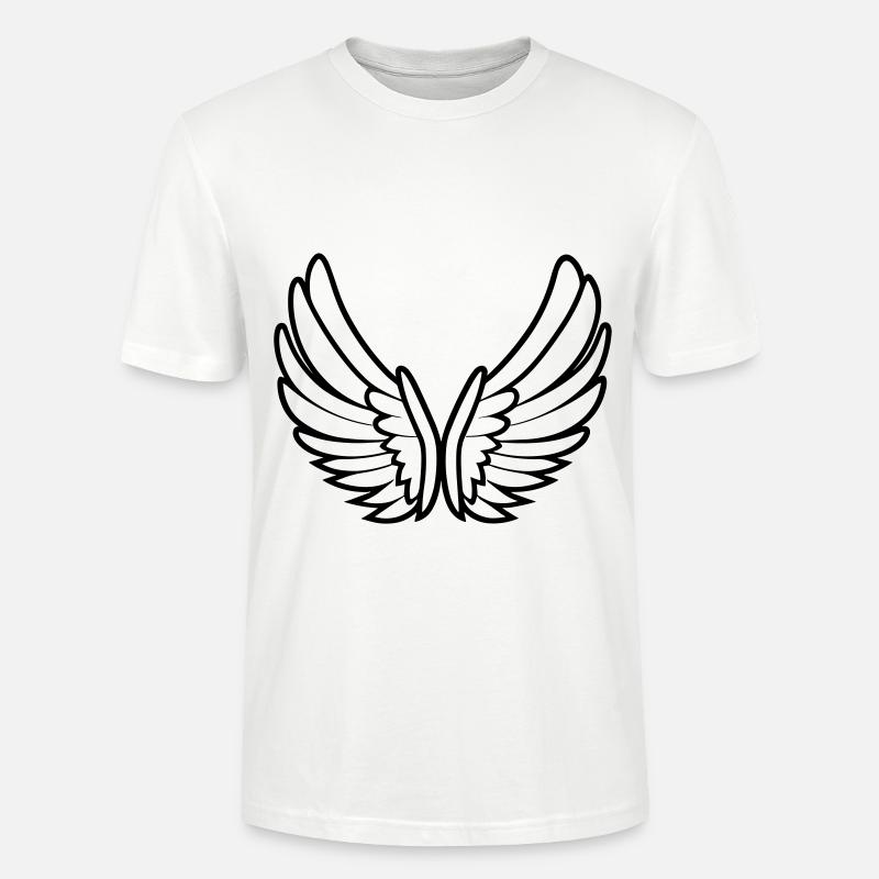 Ailes d'ange - T-shirt bio CRAFTER Stanley Stella Unisexe - blanc
