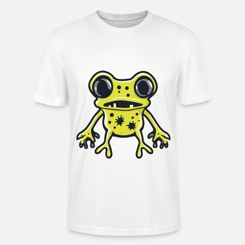 Frosch Halloween Comic Lustig - Stanley/Stella Unisex Bio-T-Shirt CRAFTER - Weiß