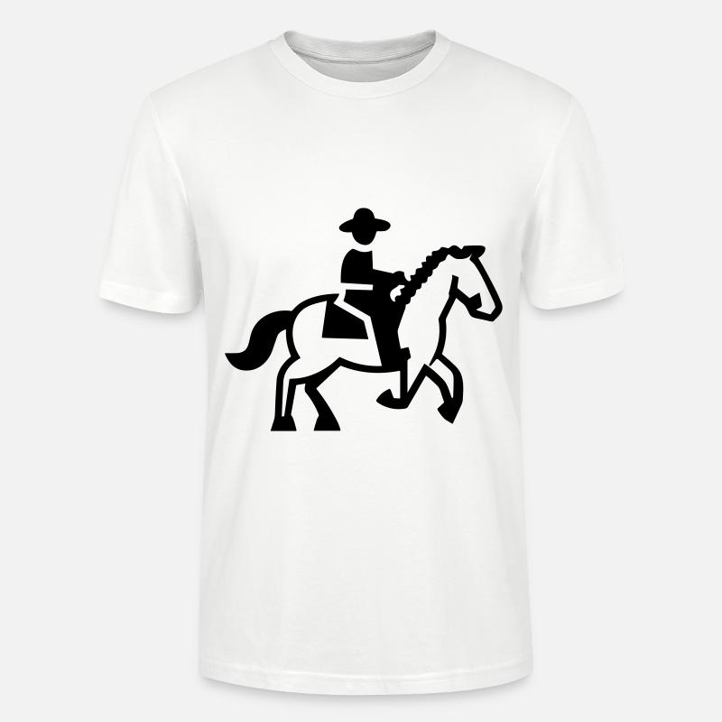 Reiter Pferd Reiter - Stanley/Stella Unisex Bio-T-Shirt CRAFTER - Weiß