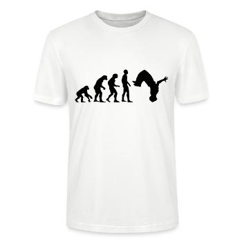 Freies Laufen - Stanley/Stella Unisex Bio-T-Shirt CRAFTER - Weiß - Vorne - Alina (178cm) & Michal (187cm)