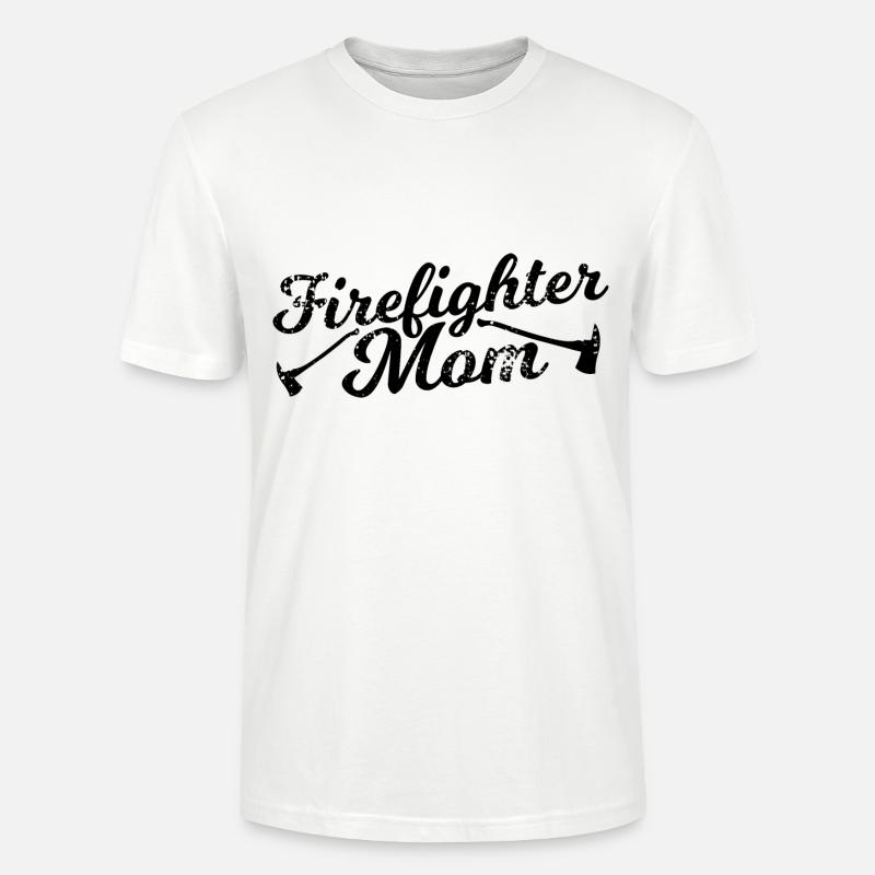 Maman pompier - T-shirt bio CRAFTER Stanley Stella Unisexe - blanc