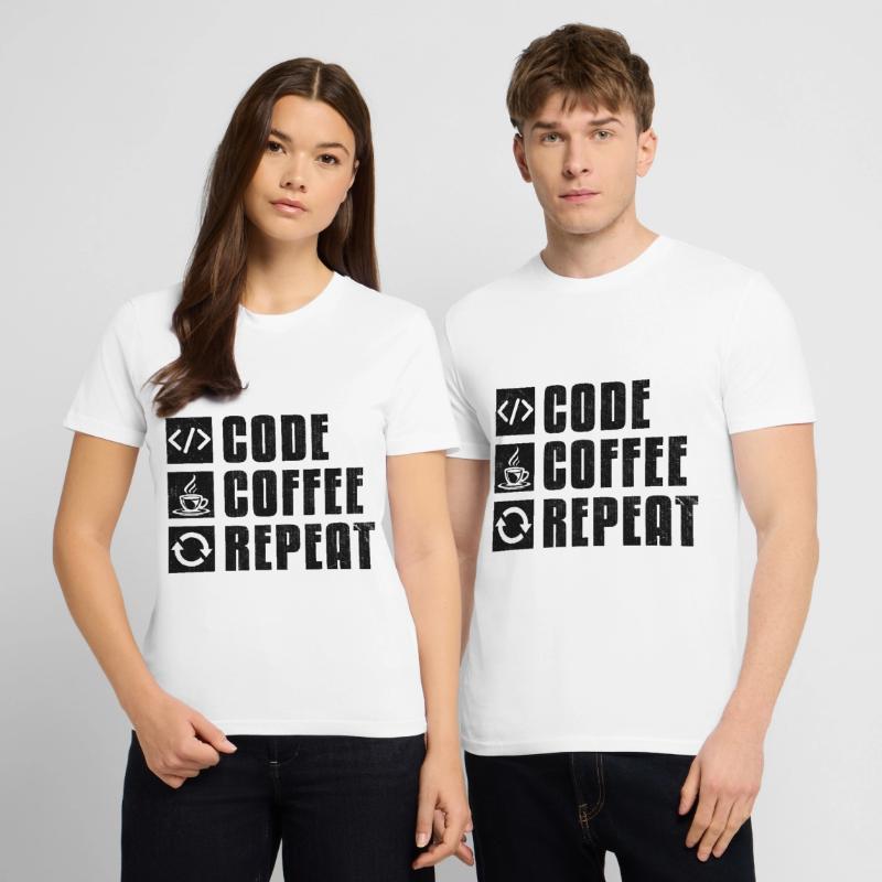 Café Codage Programmeur Codeur Développeur Nerd Coff T-shirt bio CRAFTER Stanley Stella Unisexe