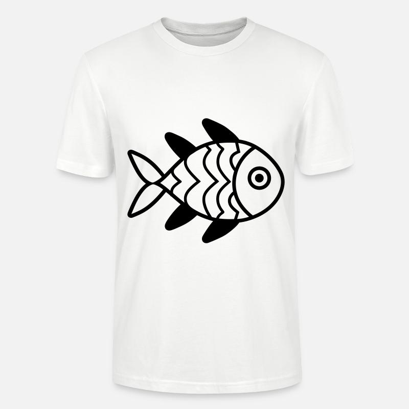 Fisch - Stanley/Stella Unisex Bio-T-Shirt CRAFTER - Weiß