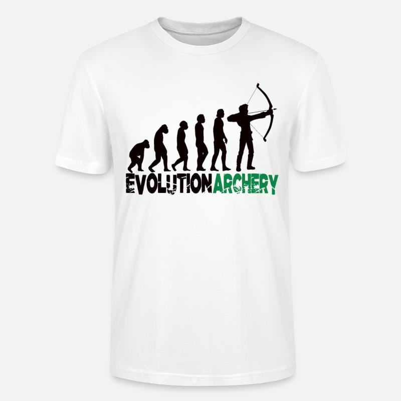 Bogenschießen - Stanley/Stella Unisex Bio-T-Shirt CRAFTER - Weiß