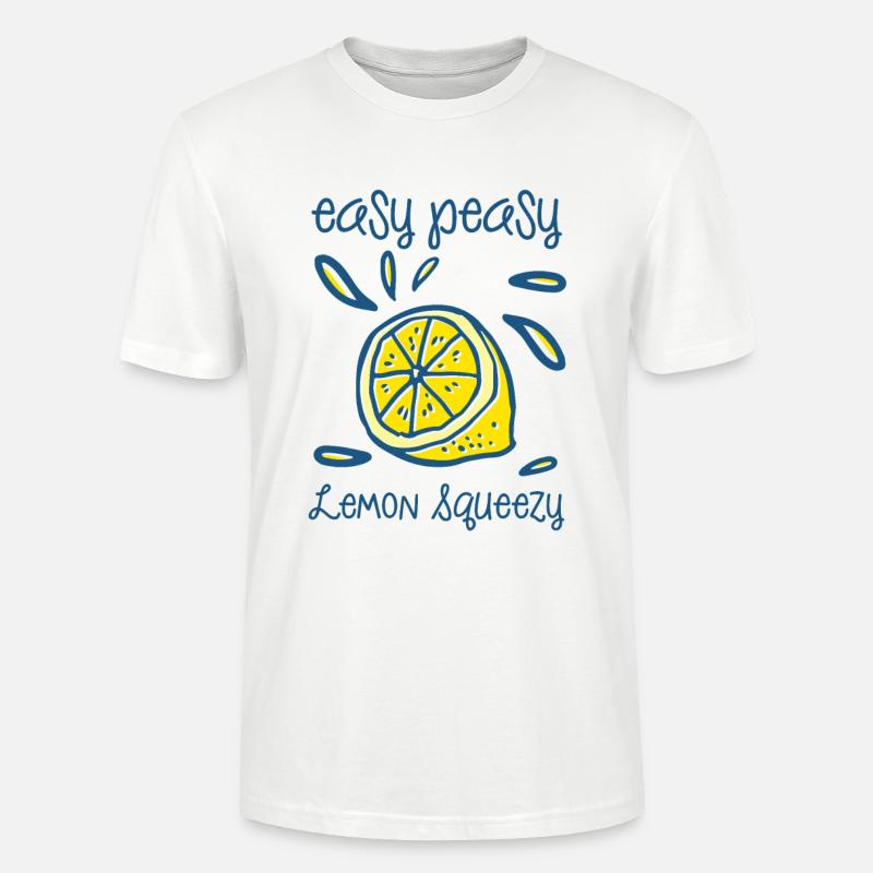 Easy Peasy Lemon Squeezy - Stanley/Stella Unisex Bio-T-Shirt CRAFTER - Weiß