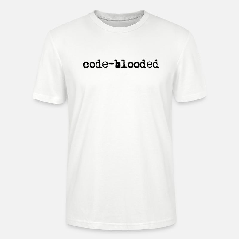 Lustige Code-Blut-Programmier-Codierung - Data Web - Stanley/Stella Unisex Bio-T-Shirt CRAFTER - Weiß