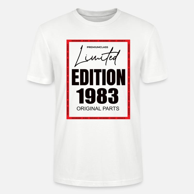 Édition limitée 1983 - T-shirt bio CRAFTER Stanley Stella Unisexe - blanc