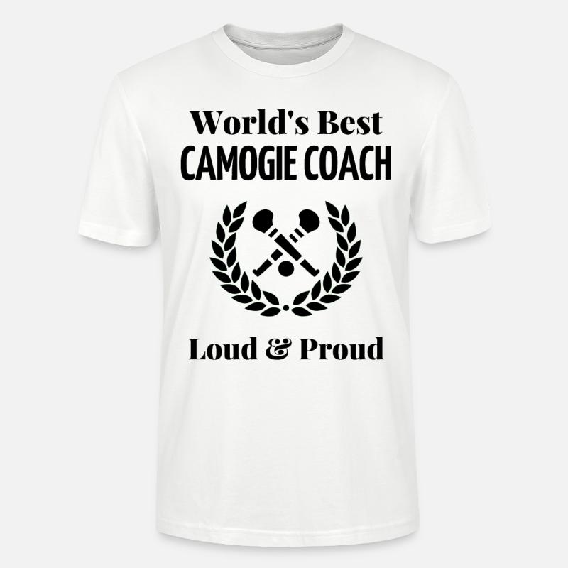 Der beste Camogie-Trainer der Welt. - Stanley/Stella Unisex Bio-T-Shirt CRAFTER - Weiß