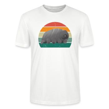 Microscope Tardian Slipper Microbiologie - T-shirt bio CRAFTER Stanley Stella Unisexe - blanc - Devant - Alina (178cm) & Michal (187cm)