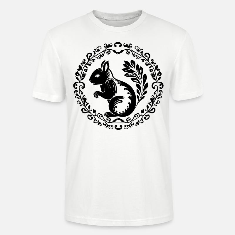 Eichhörnchen - Stanley/Stella Unisex Bio-T-Shirt CRAFTER - Weiß