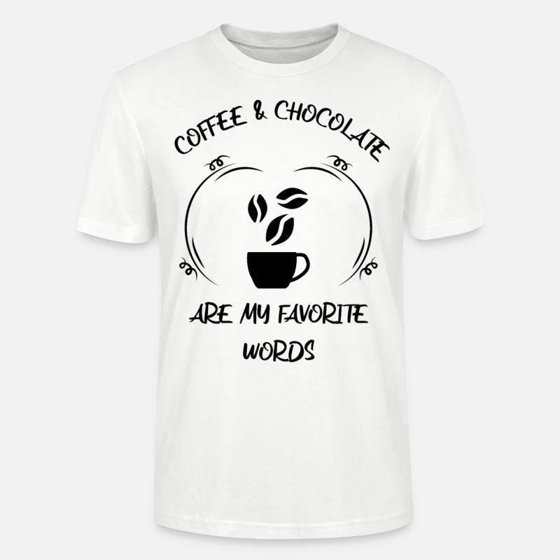 Kaffee Espresso Käffchen & Schokolade - Stanley/Stella Unisex Bio-T-Shirt CRAFTER - Weiß