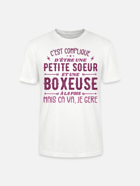 Petite Soeur et Une Boxeuse - T-shirt bio CRAFTER Stanley Stella Unisexe - blanc