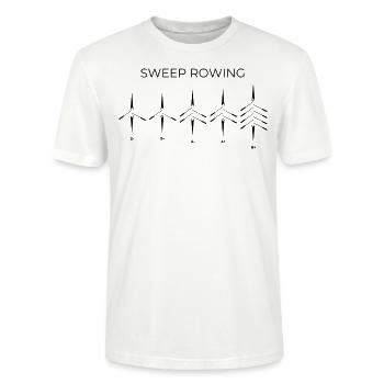 Sweep Ruderboote - Stanley/Stella Unisex Bio-T-Shirt CRAFTER - Weiß - Vorne - Alina (178cm) & Michal (187cm)