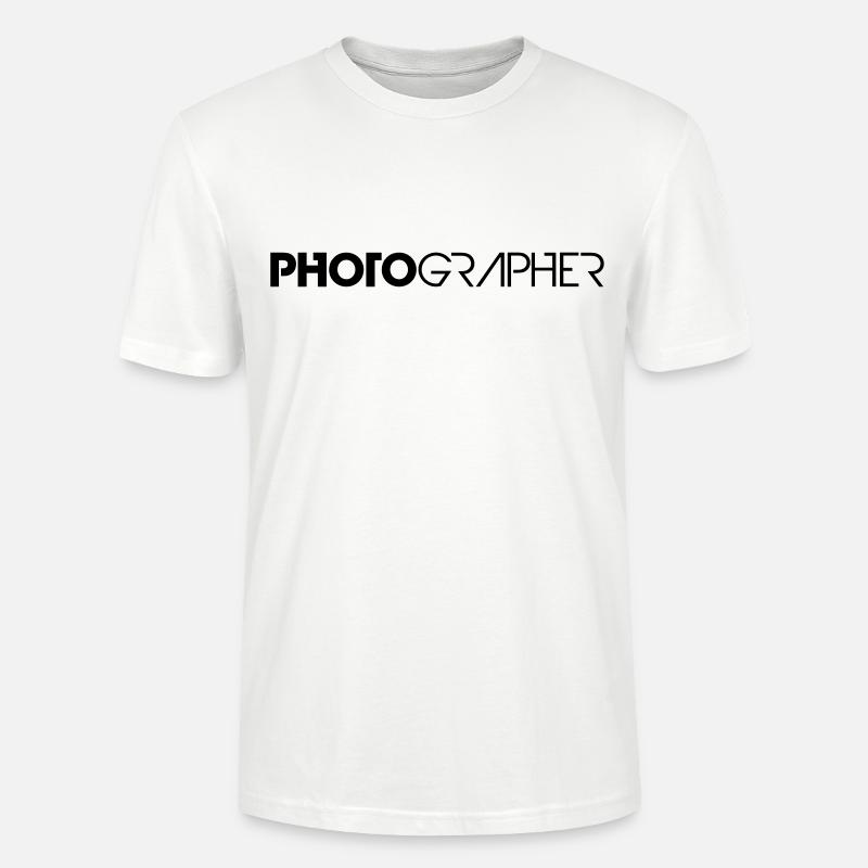 Cool Photographer Text Logo Design - Stanley/Stella Unisex Bio-T-Shirt CRAFTER - Weiß
